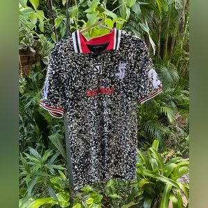 Black dress by Shane Justin sequin stretch sporty size Medium sporty sexy NWT